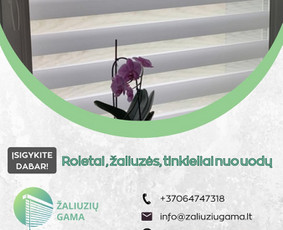 Roletai,žaliuzės,tinkleliai - Jūsų interjerui - Buitinės paslaugos - 1 Buitinės paslaugos - Roletai,žaliuzės,tinkleliai - Jūsų interjerui - 1