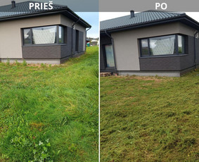 Pjaunu veją žoliapjove ir trimeriu, išrašau Sf - Vejos aeravimas - 3 Vejos aeravimas - Pjaunu veją žoliapjove ir trimeriu, išrašau Sf - 3