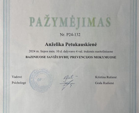 Psichologinis konsultavimas. Geštalto psichoterapija. Lt, Ru / Anželika Petukauskienė / Darbų pavyzdys ID 4125652