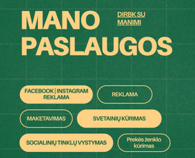 Google Ads, Meta Ads, socialinių tinklų administravimas - Paslaugos verslui - 1 Paslaugos verslui - Google Ads, Meta Ads, socialinių tinklų administravimas - 1
