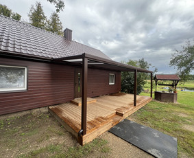 Terasos, aliuminio stoginės, stiklinimas, tvorų įrengimas. / Edgaras / Darbų pavyzdys ID 4126710