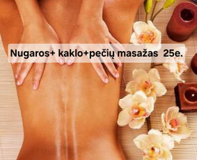 Gydomasis masažas - Atpalaiduojantis nugaros masažas - 1 Atpalaiduojantis nugaros masažas - Gydomasis masažas - 1