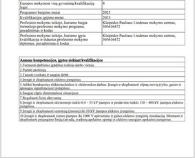 Elektros instaliacija, gedimu šalinimas. - Kaitlentės pajungimas - 2 Kaitlentės pajungimas - Elektros instaliacija, gedimu šalinimas. - 2