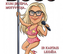 Vieno žmogaus karikatūra, be detalaus fono