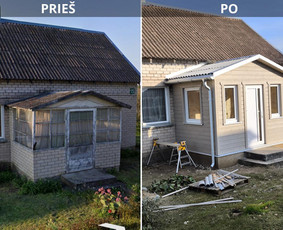 Fasadai, terasos,pergolos ,karkasiniai nameliai,sandeliukai / Donatas / Darbų pavyzdys ID 4131480