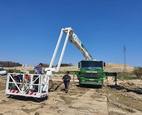 Statybinės technikos nuoma - 60m. autobokšto nuoma - bokštinis keltuvas nuomai - 4