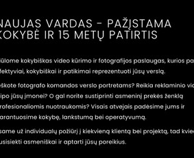 Creative Copywriter & Brand Storyteller - Tekstų interneto svetainėms kūrimas - 1 Tekstų interneto svetainėms kūrimas - Creative Copywriter & Brand Storyteller - 1