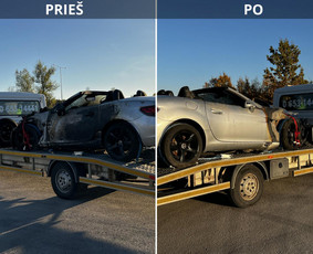 Automobilių pervežimas traliuko paslaugos Kaune ir Lietuvoje / Tralas Kaune / Darbų pavyzdys ID 4136874