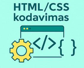 Svetainių kūrimas Wordpress / Shopify / Seo / Ux/ui dizainas - HTML/CSS kodavimas - 1 HTML/CSS kodavimas - Svetainių kūrimas Wordpress / Shopify / Seo / Ux/ui dizainas - 1