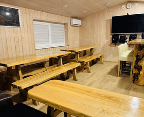 Privati sodyba su pirtimi, kubilu ir ežero pakrante / Leo Complex / Darbų pavyzdys ID 4138260