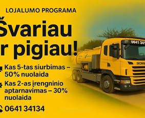 Nuotekų išvežimas, valymo įrenginių aptarnavimas / vezamnuotekas.lt / Darbų pavyzdys ID 4138896