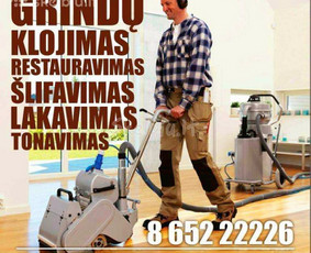 Laminato klojimas - Grindų*šlifavimas*restauravimas - 3