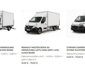 Mikroautobusų nuoma - Krovininių mikroautobusų nuoma. - 3