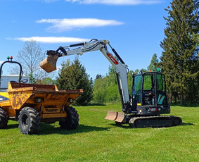 Aikštelių ir kelių įrengimas, technikos nuoma, žemės kasimo - Mini ekskavatoriaus nuoma - 4 Mini ekskavatoriaus nuoma - Aikštelių ir kelių įrengimas, technikos nuoma, žemės kasimo - 4