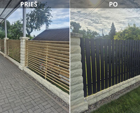 Tvoru lentutes elementai (skardiniai) Akcija - Statybos darbai - 2 Statybos darbai - Tvoru lentutes elementai (skardiniai) Akcija - 2