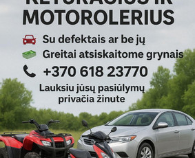 Transportas - Superkame Automobilius, Keturačius Ir Motorolerius - 1