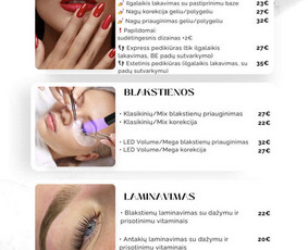 Gelinis lakavimas - Ilgalaikis lakavimas, korekcija, priauginimas - 2