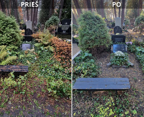 Kapo uždengimas akmens gaminiais - Kapaviečių tvarkymas - 3