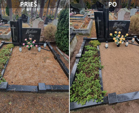 Kapo uždengimas akmens gaminiais - Kapaviečių tvarkymas - 1