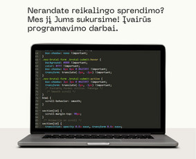 Modernių interneto svetainių kūrimas, programavimo darbai / MB_elevio. / Darbų pavyzdys ID 4148040