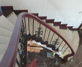 Laiptų montavimas - Laiptų gamyba, montavimas Gindulių laiptai. - 2