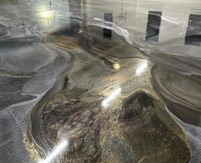 Grindjuosčių montavimas - Liejamos epoksidinės grindų dangos. Akmens kilimas - 4