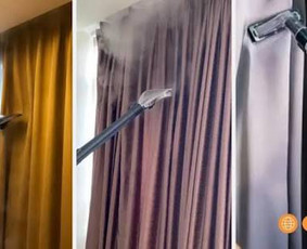 Užuolaidų valymas - Cheminis baldu valymas , postatybinis, generalinis valymai. - 1