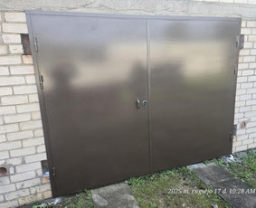 Statybos darbai - Metaliniai garažo vartai-durys. - 3