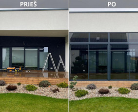 Stiklo paketų keitimas - Aliuminių stoginių ir stumdomų konstrukcijų montavimas - 1