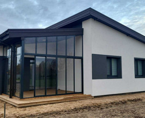 Langai, durys: gamyba, montavimas - Aliuminių stoginių ir stumdomų konstrukcijų montavimas - 2