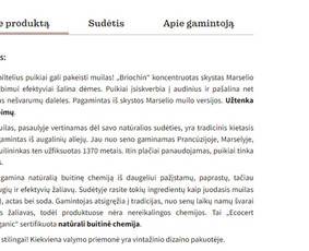Produktų aprašymų rašymas - Tekstų kūrimas ir redagavimas - 3