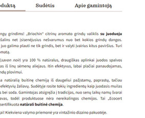Produktų aprašymų rašymas - Tekstų kūrimas ir redagavimas - 2