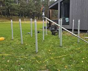 Pamatų liejimas, įrengimas - Sraigtinių pamatų įrengimas -15% Akcija! - 2