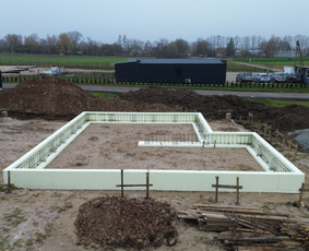 Statybos darbai - Pamatų įrengimas, indždinerinių tinklų montavimas, drono fot - 2