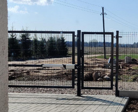 Tvoros, vartai, montavimas - Varstomu vartu automatika + vartai su varteliais - 1