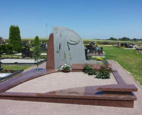 Paminklai kapams, antkapiai - Paminklai, meniški antkapiai, granito plokštės - 3
