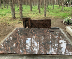 Granito plokštės kapams, dengimas - Paminklai, meniški antkapiai, granito plokštės - 3