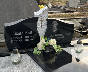 Paminklai, meniški antkapiai, granito plokštės / Kauno Antkapiai / Darbų pavyzdys ID 4157324