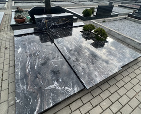 Granito plokštės kapams, dengimas - Paminklai, meniški antkapiai, granito plokštės - 1