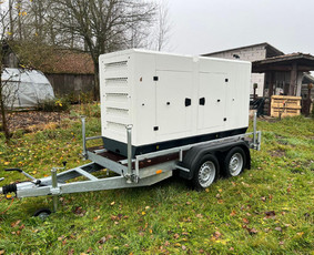 Įvairios technikos nuoma - Nuomojamas 80kw generatorius ant priekabos - 1