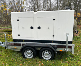 Įvairios technikos nuoma - Nuomojamas 80kw generatorius ant priekabos - 2