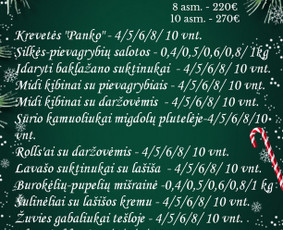 Maitinimas, maistas šventėms - Maistas šventei. Kūčių Stalas. Kūčių ir Kalėdų patiekalai. - 1