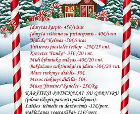 Maitinimas, maistas šventėms - Maistas šventei. Kūčių Stalas. Kūčių ir Kalėdų patiekalai. - 2