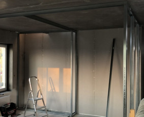 Statybos, apdaila - Gipso kartono montavimas - 1