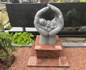 Paminklai kapams, antkapiai - Paminklai, meniški antkapiai, granito plokštės - 4