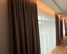 Apranga, papuošalai, aksesuarai - Užuolaidų, romanečių siuvimas,audiniai, bėgeliai,karnizai - 2