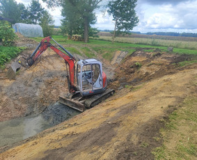 Mini ekskavatoriaus nuoma - Visi žemės kasimo lyginimo,planiravimo darbai. - 2