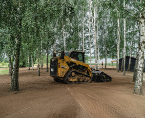 Drenažo įrengimas - Visi žemės kasimo lyginimo,planiravimo darbai. - 2