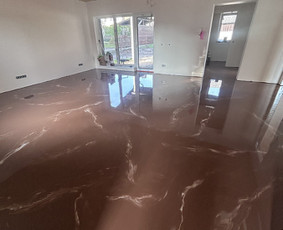 Grindų klojimas, remontas - Liejamos epoksidinės grindys . Epodesign - 1