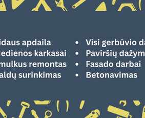 Namų meistras: visos paslaugos vienoje vietoje! / Namų meistras / Darbų pavyzdys ID 4164930